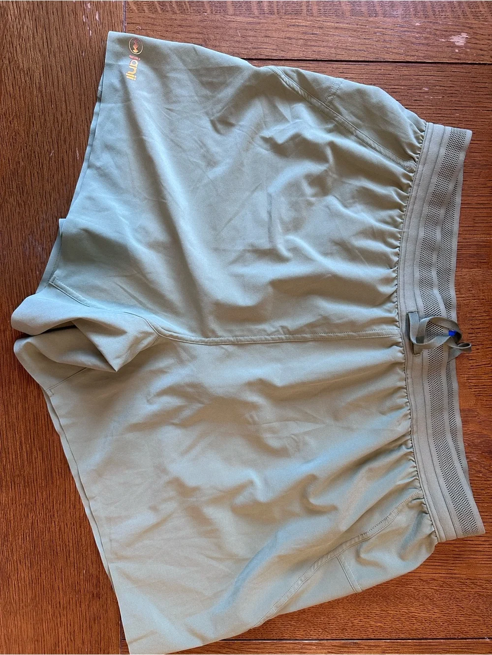 Janji AFO Middle Running Shorts Men’s Large Sage Green Lined 5”